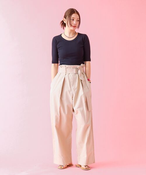 Rouge vif la cle / ルージュ・ヴィフ ラクレ Tシャツ | 【Robert P Miller | ロバート・ピー・ミラー】パネルリブTシャツ | 詳細17