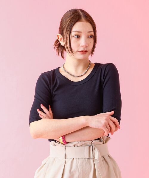 Rouge vif la cle / ルージュ・ヴィフ ラクレ Tシャツ | 【Robert P Miller | ロバート・ピー・ミラー】パネルリブTシャツ | 詳細20