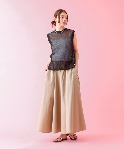 Rouge vif la cle / ルージュ・ヴィフ ラクレ Tシャツ | 【JOHNBULL/ジョンブル】メッシュノースリーブトップス / タンクトップ | 詳細1