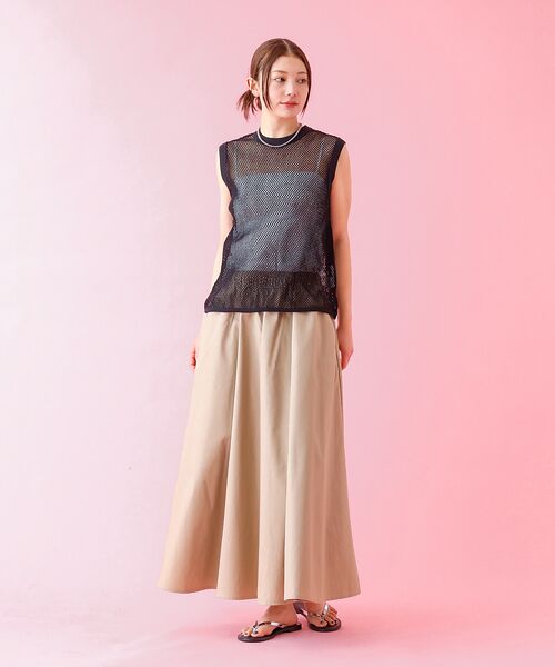 Rouge vif la cle / ルージュ・ヴィフ ラクレ Tシャツ | 【JOHNBULL/ジョンブル】メッシュノースリーブトップス / タンクトップ | 詳細3