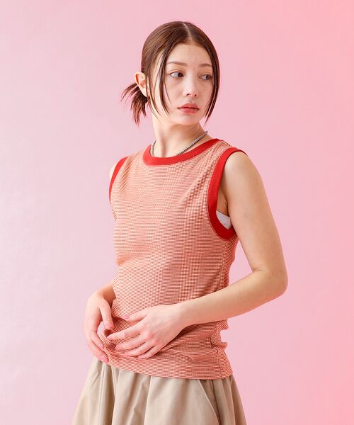 Rouge vif la cle / ルージュ・ヴィフ ラクレ キャミソール・チューブトップ | 【JOHNBULL/ジョンブル】クールタッチ ランダムテレコ タンクトップ / | 詳細2