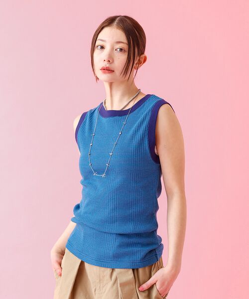 Rouge vif la cle / ルージュ・ヴィフ ラクレ キャミソール・チューブトップ | 【JOHNBULL/ジョンブル】クールタッチ ランダムテレコ タンクトップ / | 詳細8