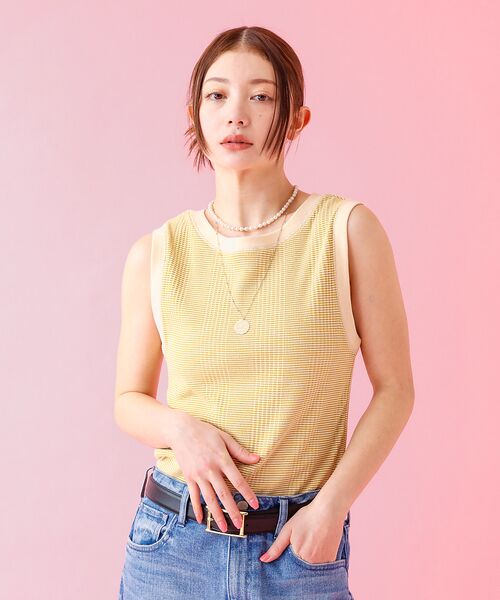 Rouge vif la cle / ルージュ・ヴィフ ラクレ キャミソール・チューブトップ | 【JOHNBULL/ジョンブル】クールタッチ ランダムテレコ タンクトップ / | 詳細21