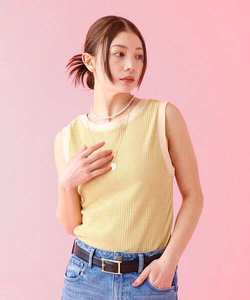 Rouge vif la cle / ルージュ・ヴィフ ラクレ キャミソール・チューブトップ | 【JOHNBULL/ジョンブル】クールタッチ ランダムテレコ タンクトップ / | 詳細25