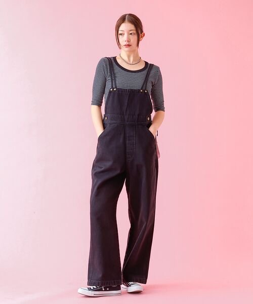 Rouge vif la cle / ルージュ・ヴィフ ラクレ サロペット・オールインワン | 【DICKIES/ディッキーズ】：デニムダブルサロペット/デニム【WEB限定】 | 詳細4