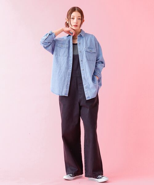 Rouge vif la cle / ルージュ・ヴィフ ラクレ サロペット・オールインワン | 【DICKIES/ディッキーズ】：デニムダブルサロペット/デニム【WEB限定】 | 詳細9