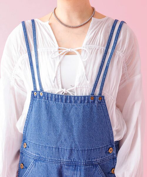 Rouge vif la cle / ルージュ・ヴィフ ラクレ サロペット・オールインワン | 【DICKIES/ディッキーズ】：デニムダブルサロペット/デニム【WEB限定】 | 詳細24