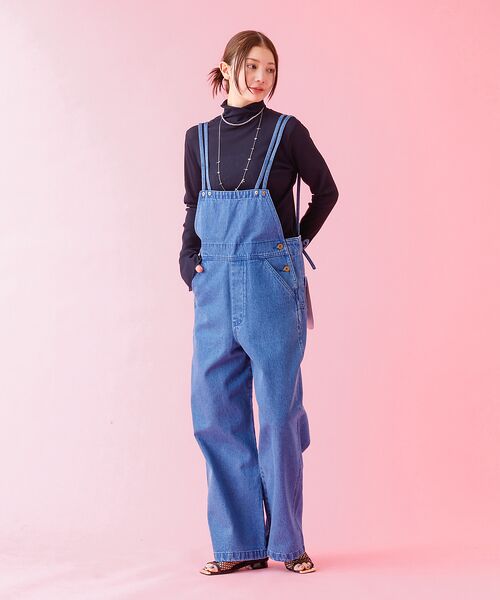 Rouge vif la cle / ルージュ・ヴィフ ラクレ サロペット・オールインワン | 【DICKIES/ディッキーズ】：デニムダブルサロペット/デニム【WEB限定】 | 詳細11