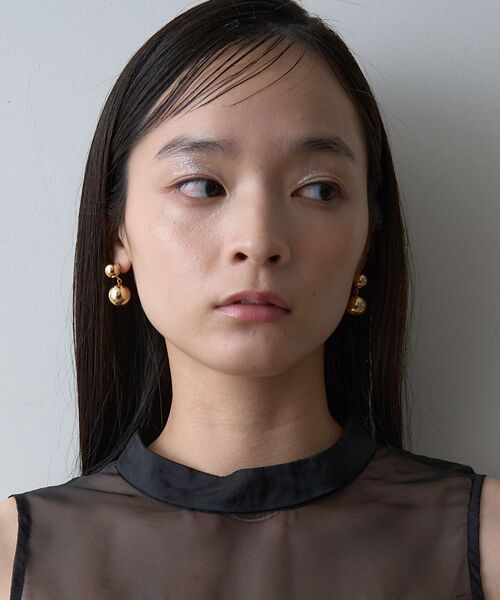 Rouge vif la cle / ルージュ・ヴィフ ラクレ ピアス・イヤリング | 【LUV AJ/ラヴエージェイ】DOUBLE BALL EARRINGS ピアス | 詳細4