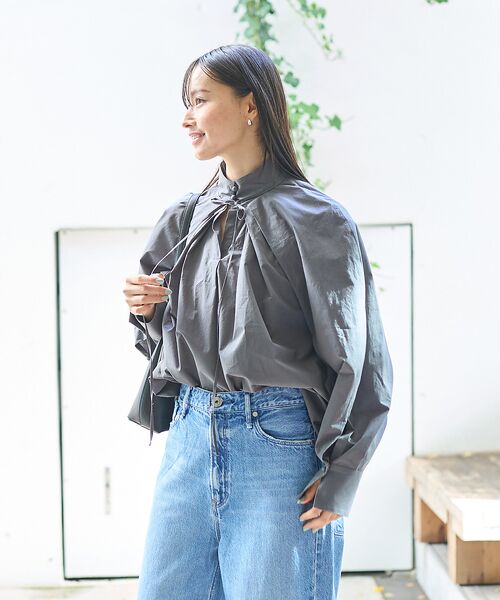 Rouge vif la cle / ルージュ・ヴィフ ラクレ シャツ・ブラウス | ハイネックリボンブラウス2 | 詳細1