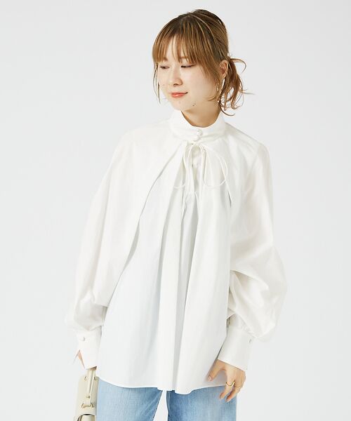 Rouge vif la cle / ルージュ・ヴィフ ラクレ シャツ・ブラウス | ハイネックリボンブラウス2 | 詳細9