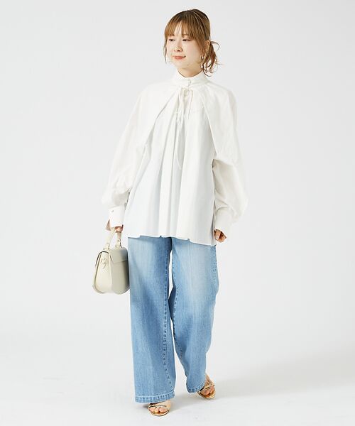 Rouge vif la cle / ルージュ・ヴィフ ラクレ シャツ・ブラウス | ハイネックリボンブラウス2 | 詳細12