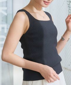 Rouge vif la cle / ルージュ・ヴィフ ラクレ ニット・セーター | スクエアネックリブタンクトップ