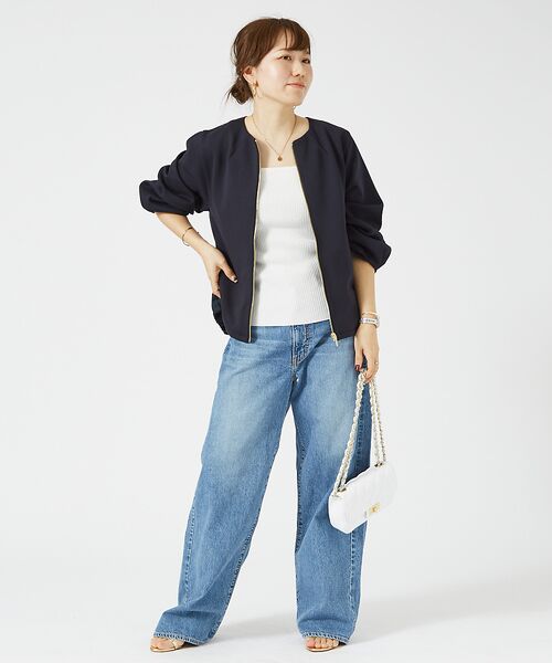 Rouge vif la cle / ルージュ・ヴィフ ラクレ ニット・セーター | スクエアネックリブタンクトップ | 詳細6