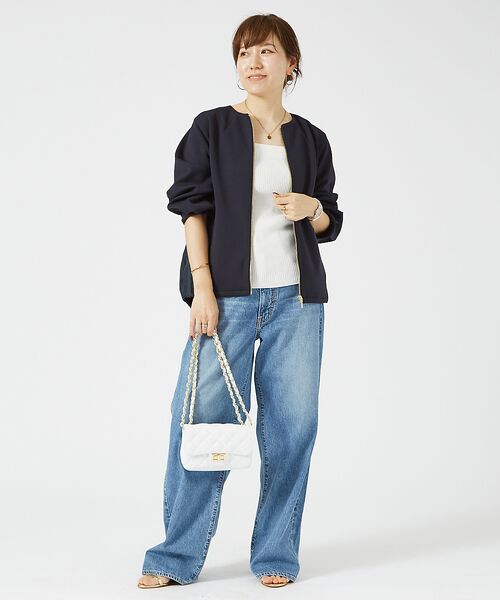 Rouge vif la cle / ルージュ・ヴィフ ラクレ ニット・セーター | スクエアネックリブタンクトップ | 詳細7