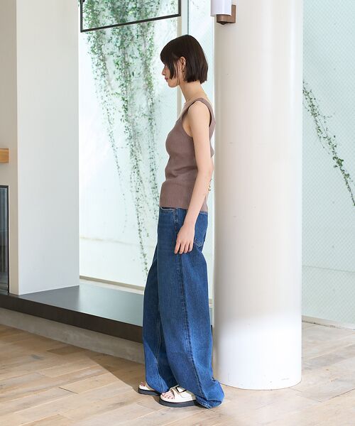 Rouge vif la cle / ルージュ・ヴィフ ラクレ ニット・セーター | スクエアネックリブタンクトップ | 詳細16