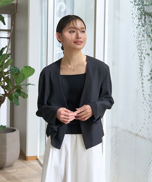 Rouge vif la cle / ルージュ・ヴィフ ラクレ ニット・セーター | スクエアネックリブタンクトップ | 詳細23