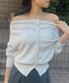 Rouge vif la cle / ルージュ・ヴィフ ラクレ カーディガン・ボレロ | オフショルダー2WAYカーディガン