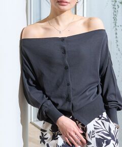 Rouge vif la cle / ルージュ・ヴィフ ラクレ カーディガン・ボレロ | オフショルダー2WAYカーディガン