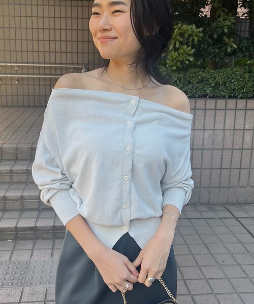 Rouge vif la cle / ルージュ・ヴィフ ラクレ カーディガン・ボレロ | オフショルダー2WAYカーディガン | 詳細3