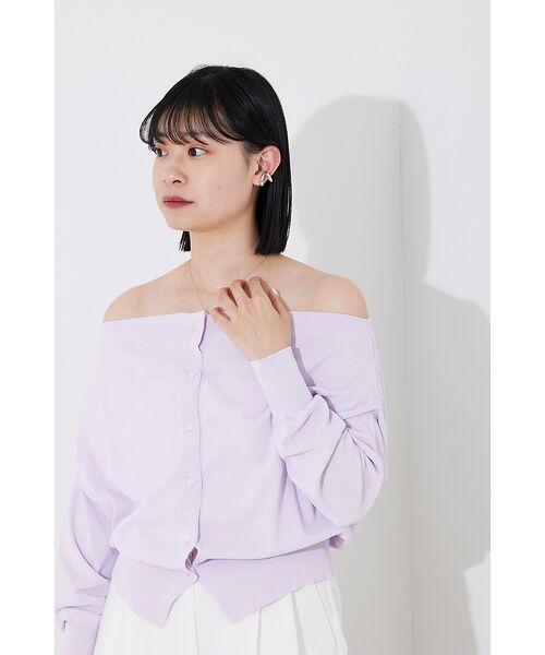 Rouge vif la cle / ルージュ・ヴィフ ラクレ カーディガン・ボレロ | オフショルダー2WAYカーディガン | 詳細8