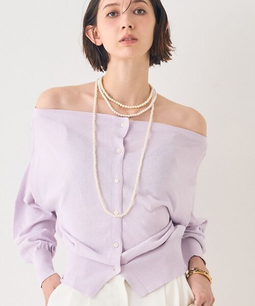 Rouge vif la cle / ルージュ・ヴィフ ラクレ カーディガン・ボレロ | オフショルダー2WAYカーディガン | 詳細9