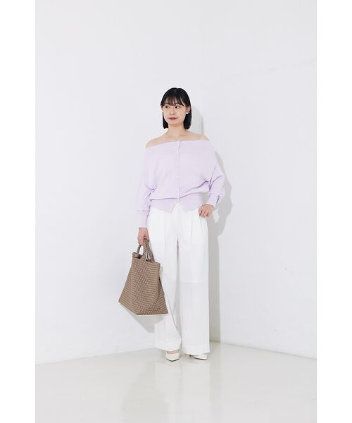 Rouge vif la cle / ルージュ・ヴィフ ラクレ カーディガン・ボレロ | オフショルダー2WAYカーディガン | 詳細11