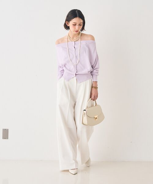 Rouge vif la cle / ルージュ・ヴィフ ラクレ カーディガン・ボレロ | オフショルダー2WAYカーディガン | 詳細12