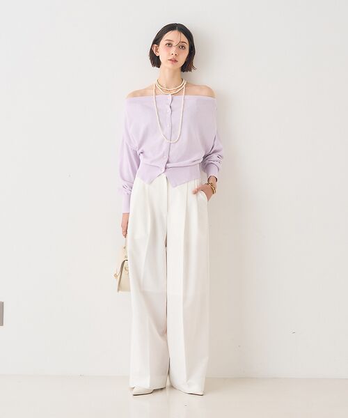 Rouge vif la cle / ルージュ・ヴィフ ラクレ カーディガン・ボレロ | オフショルダー2WAYカーディガン | 詳細13