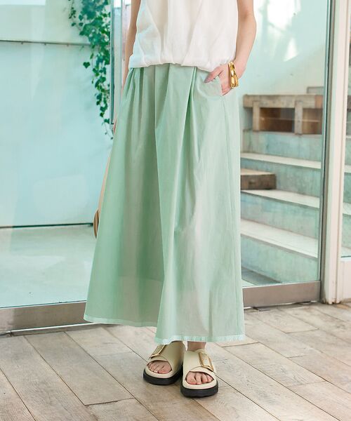 Rouge vif la cle / ルージュ・ヴィフ ラクレ ロング・マキシ丈スカート | イージーウエストギャザースカート | 詳細1