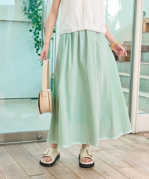 Rouge vif la cle / ルージュ・ヴィフ ラクレ ロング・マキシ丈スカート | イージーウエストギャザースカート | 詳細3