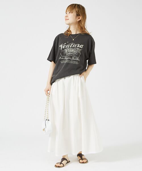 Rouge vif la cle / ルージュ・ヴィフ ラクレ ロング・マキシ丈スカート | イージーウエストギャザースカート | 詳細24