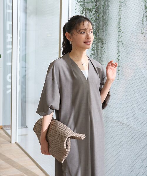 Rouge vif la cle / ルージュ・ヴィフ ラクレ ワンピース | 【セットアップ対応】タックリラックスワンピース | 詳細1