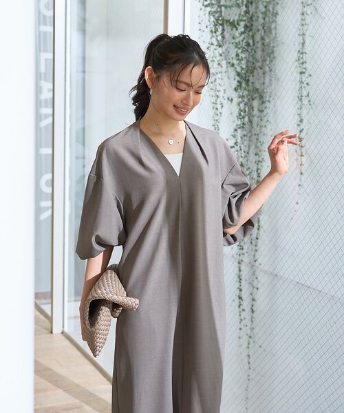 Rouge vif la cle / ルージュ・ヴィフ ラクレ ワンピース | 【セットアップ対応】タックリラックスワンピース | 詳細2