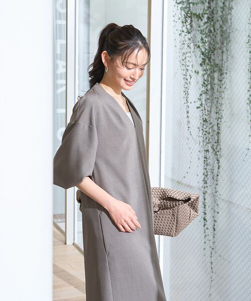 Rouge vif la cle / ルージュ・ヴィフ ラクレ ワンピース | 【セットアップ対応】タックリラックスワンピース | 詳細4