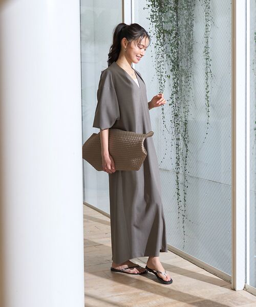 Rouge vif la cle / ルージュ・ヴィフ ラクレ ワンピース | 【セットアップ対応】タックリラックスワンピース | 詳細7