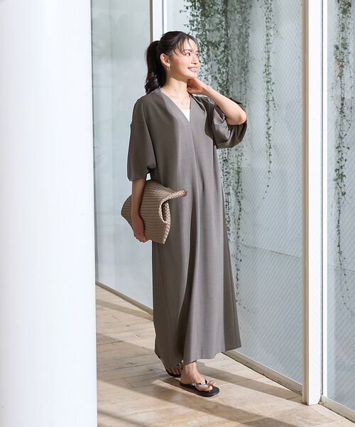 Rouge vif la cle / ルージュ・ヴィフ ラクレ ワンピース | 【セットアップ対応】タックリラックスワンピース | 詳細8