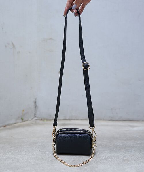 Rouge vif la cle / ルージュ・ヴィフ ラクレ ショルダーバッグ | 【AULENTTI/オウレンティ】チェーン付マイクロポーチバッグ | 詳細18