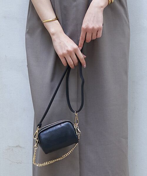 Rouge vif la cle / ルージュ・ヴィフ ラクレ ショルダーバッグ | 【AULENTTI/オウレンティ】チェーン付マイクロポーチバッグ | 詳細4