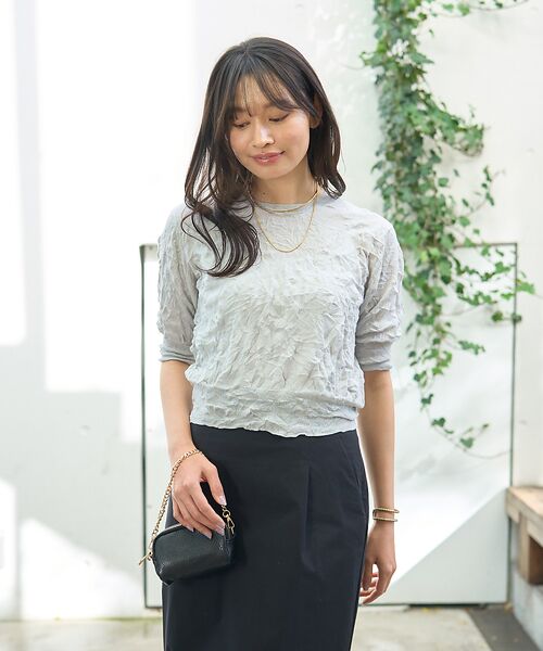 Rouge vif la cle / ルージュ・ヴィフ ラクレ ショルダーバッグ | 【AULENTTI/オウレンティ】チェーン付マイクロポーチバッグ | 詳細5