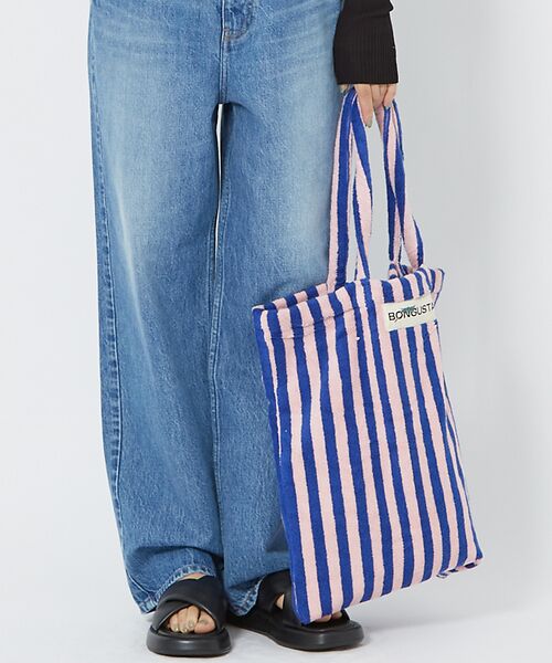 Rouge vif la cle / ルージュ・ヴィフ ラクレ トートバッグ | 【BONGUSTA/ボングスタ】NARAM STRIPED TOTE　トートバッ | 詳細1