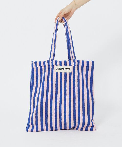 Rouge vif la cle / ルージュ・ヴィフ ラクレ トートバッグ | 【BONGUSTA/ボングスタ】NARAM STRIPED TOTE　トートバッ | 詳細4