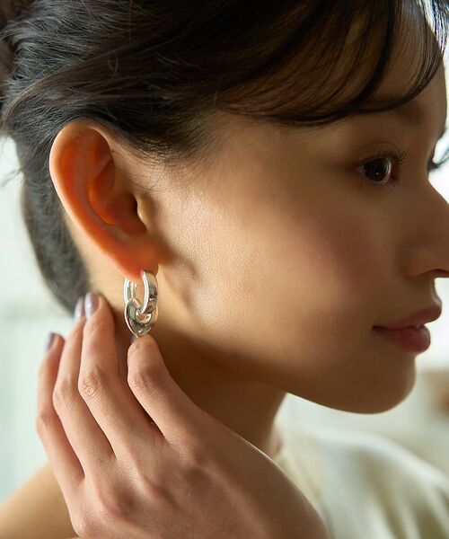 Rouge vif la cle / ルージュ・ヴィフ ラクレ ピアス・イヤリング | 【PILGRIM/ピルグリム】フープハートピアス | 詳細3