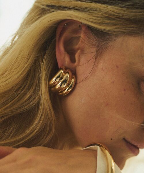 Rouge vif la cle/ルージュ・ヴィフ ラクレ 【LILI CPASPE/リリクラスプ】CLIP EARIRINGS イヤリング ゴールド F Rouge vif la cle/ルージュ・ヴィフ ラクレ 【LILI CPASPE/リリクラスプ】CLIP EARIRINGS イヤリング ゴールド F