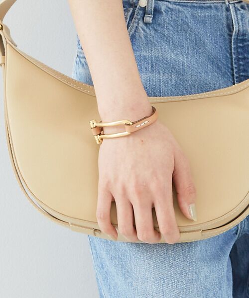 Rouge vif la cle / ルージュ・ヴィフ ラクレ ブレスレット・バングル | 【CXC/シーエックスシー】レザーゴールドブレスレット | 詳細1