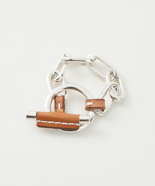 Rouge vif la cle / ルージュ・ヴィフ ラクレ ブレスレット・バングル | 【CXC/シーエックスシー】レザーコンビチェーンブレスレット | 詳細6