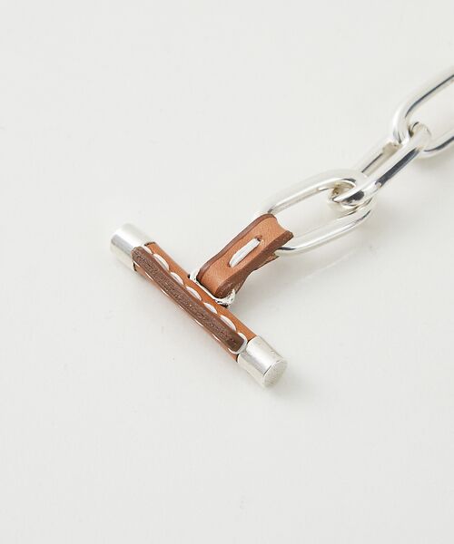 Rouge vif la cle / ルージュ・ヴィフ ラクレ ブレスレット・バングル | 【CXC/シーエックスシー】レザーコンビチェーンブレスレット | 詳細9