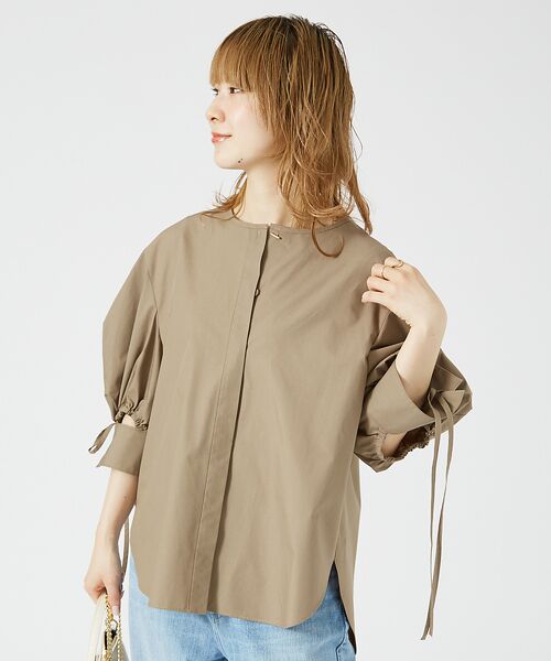 Rouge vif la cle　シアータックスリーブブラウス　シアーブラウス Rouge vif la cle | シアータックスリーブブラウス | シャツ