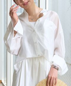 Rouge vif la cle / ルージュ・ヴィフ ラクレ シャツ・ブラウス | ポケット付きシアーシャツ