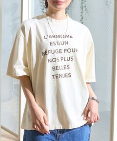 Rouge vif la cle / ルージュ・ヴィフ ラクレ Tシャツ | ピグメントヴィンテージライクロゴBIG Tシャツ